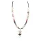 Inlaid BirdCertified Authentic Navajo .925 Sterling Silver Agate Hematit Coral Native American Necklace 390813159541