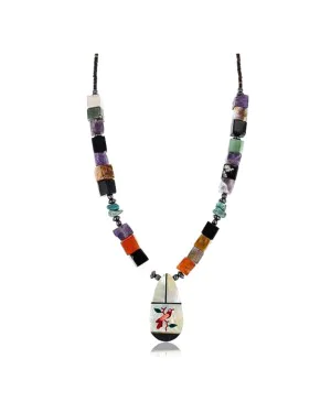 Inlaid BirdCertified Authentic Navajo .925 Sterling Silver Multicolor Turquoise Native American Necklace 390761996615 Inlaid BirdCertified Authentic Navajo .925 Sterling Silver Multicolor Turquoise Native American Necklace 390761996615