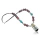 Inlaid Certified Authentic Navajo .925 Sterling Silver Jasper and Turquoise Native American Necklace 15213-28