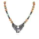 Inlaid Certified Authentic Navajo .925 Sterling Silver Turquoise Jasper Hematite Native American Necklace 750181-2 Inlaid Certified Authentic Navajo .925 Sterling Silver Turquoise Jasper Hematite Native American Necklace 750181-2