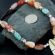 InlaidCertified Authentic Navajo .925 Sterling Silver Carnelian Turquoise Native American Necklace 390661410129