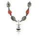 InlaidCertified Authentic Navajo .925 Sterling Silver Jasper Turquoise Native American Necklace 15880-2 InlaidCertified Authentic Navajo .925 Sterling Silver Jasper Turquoise Native American Necklace 15880-2