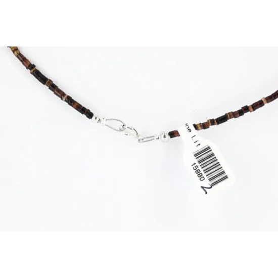 InlaidCertified Authentic Navajo .925 Sterling Silver Jasper Turquoise Native American Necklace 15880-2 InlaidCertified Authentic Navajo .925 Sterling Silver Jasper Turquoise Native American Necklace 15880-2