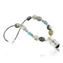 InlaidCertified Authentic Navajo .925 Sterling Silver Jasper Turquoise Native American Necklace 370877566306