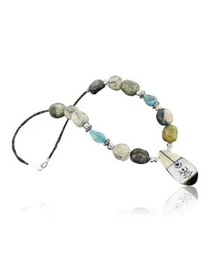 InlaidCertified Authentic Navajo .925 Sterling Silver Jasper Turquoise Native American Necklace 370877566306 InlaidCertified Authentic Navajo .925 Sterling Silver Jasper Turquoise Native American Necklace 370877566306