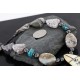 InlaidCertified Authentic Navajo .925 Sterling Silver Jasper Turquoise Native American Necklace 370983423253