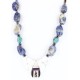 InlaidCertified Authentic Navajo .925 Sterling Silver LAPIS Turquoise Native American Necklace 15854-7