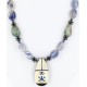 InlaidCertified Authentic Navajo .925 Sterling Silver Lapis Turquoise Native American Necklace 371033899518