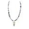 InlaidCertified Authentic Navajo .925 Sterling Silver Lapis Turquoise Native American Necklace 371033899518