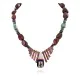 Inlay Certified Authentic Navajo .925 Sterling Silver Natural Turquoise Red Jasper Hematite Coral Mother of Pearl and Black Onyx Native American Necklace 750179-2 Inlay Certified Authentic Navajo .925 Sterling Silver Natural Turquoise Red Jasper Hematite Coral Mother of Pearl and Black Onyx Native American Necklace 750179-2