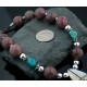 InlayCertified Authentic Navajo .925 Sterling Silver Jasper Turquoise Native American Necklace 390647993745