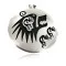Kokopelli Bear Certified Authentic Hopi .925 Sterling Silver Signed Pin and Pendant Native American Necklace 15025