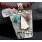 Large 12kt Gold Filled Handmade Arrowhead Certified Authentic Navajo .925 Sterling Silver Turquoise Native American Necklace 370812723028