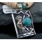 Large 12kt Gold Filled Handmade Kokopelli Certified Authentic Navajo .925 Sterling Silver Turquoise Native American Necklace 370805366233