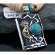 Large 12kt Gold Filled Handmade Kokopelli Certified Authentic Navajo .925 Sterling Silver Turquoise Native American Necklace 370805366233 Large 12kt Gold Filled Handmade Kokopelli Certified Authentic Navajo .925 Sterling Silver Turquoise Native American Necklace 370805366233