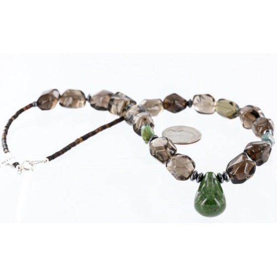 Large $220 Certified Authentic Navajo .925 Sterling Silver Natural Turquoise Quartz Native American Necklace 370997988701 Large $220 Certified Authentic Navajo .925 Sterling Silver Natural Turquoise Quartz Native American Necklace 370997988701