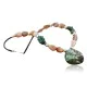 Large $250 Certified Authentic Navajo .925 Sterling Silver Natural Turquoise and Carnelian Native American Necklace 15773-2