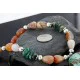 Large $250 Certified Authentic Navajo .925 Sterling Silver Natural Turquoise and Carnelian Native American Necklace 15773-2