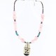 Inlaid BirdCertified Authentic Navajo .925 Sterling Silver Quartz and Turquoise Native American Necklace 750108-5