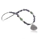 Large $290 Certified Authentic Navajo .925 Sterling Silver Natural Turquoise Amethyst Native American Necklace 390685575292