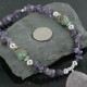 Large $290 Certified Authentic Navajo .925 Sterling Silver Natural Turquoise Amethyst Native American Necklace 390685575292