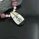 Inlaid Certified Authentic Navajo .925 Sterling Silver Jasper and Turquoise Native American Necklace 15213-28