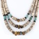 Large $380 Certified Authentic 3 Strand Navajo .925 Sterling Silver Graduated Spiny and Tigers Eye Native American Necklace 370995445893