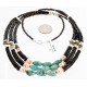 Certified Authentic 3 Strand Navajo .925 Sterling Silver Graduated Heishi, Spiny Oyster and TURQUOISE Neckalce Native American Necklace 391013591825