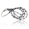Large $400 Certified Authentic 5 Strand Navajo .925 Sterling Silver Turquoise and Lapis Native American Necklace 15735-1