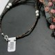 Certified Authentic 5 Strand Navajo .925 Sterling Silver Turquoise and Quartz Native American Necklace 15585-18-0