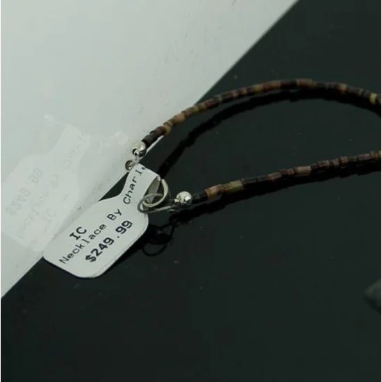 Certified Authentic Navajo .925 Sterling Silver Native American Necklace 390572898619