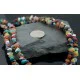 Large Certified Authentic 2 Strand Navajo .925 Sterling Silver Multicolor Native American Necklace 370803468962 Large Certified Authentic 2 Strand Navajo .925 Sterling Silver Multicolor Native American Necklace 370803468962