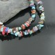 Large Certified Authentic 2 Strand Navajo .925 Sterling Silver Multicolor Natural Stone Native American Necklace 370908016846