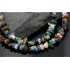 Large Certified Authentic 2 Strand Navajo .925 Sterling Silver Multicolor Natural Stone Native American Necklace 390642624449 Large Certified Authentic 2 Strand Navajo .925 Sterling Silver Multicolor Natural Stone Native American Necklace 390642624449
