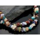 Large Certified Authentic 2 Strand Navajo .925 Sterling Silver Multicolor Natural Stone Native American Necklace 390644016933