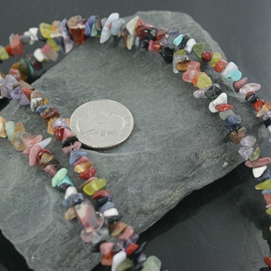 Large Certified Authentic 2 Strand Navajo .925 Sterling Silver Multicolor Natural Stone Native American Necklace 390681843275 Large Certified Authentic 2 Strand Navajo .925 Sterling Silver Multicolor Natural Stone Native American Necklace 390681843275