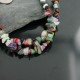 Large Certified Authentic 2 Strand Navajo .925 Sterling Silver Multicolor Stones Native American Necklace 15501-174