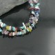Large Certified Authentic 2 Strand Navajo .925 Sterling Silver Multicolor Stones Native American Necklace 390679804514