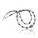 Large Certified Authentic 2 Strand Navajo .925 Sterling Silver Natural Turquoise and Carnelian Native American Necklace 15297-1 Large Certified Authentic 2 Strand Navajo .925 Sterling Silver Natural Turquoise and Carnelian Native American Necklace 15297-1
