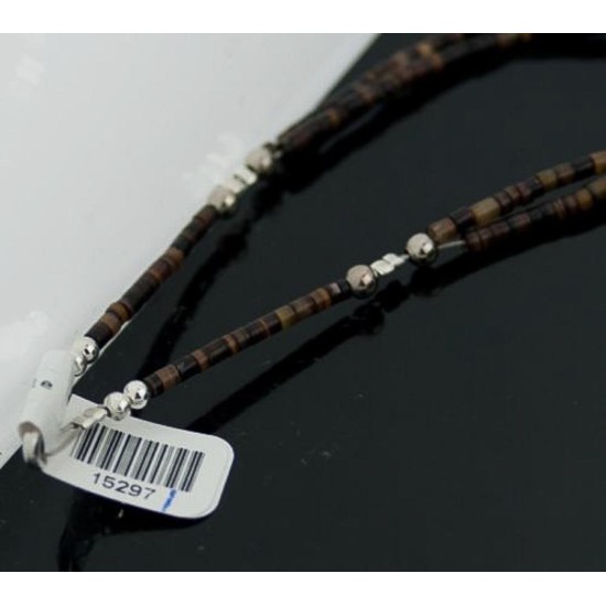 Large Certified Authentic 2 Strand Navajo .925 Sterling Silver Natural Turquoise and Carnelian Native American Necklace 15297-1 Large Certified Authentic 2 Strand Navajo .925 Sterling Silver Natural Turquoise and Carnelian Native American Necklace 15297-1