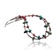 Large Certified Authentic 2 Strand Navajo .925 Sterling Silver Natural Turquoise and Coral Native American Necklace 390615386446