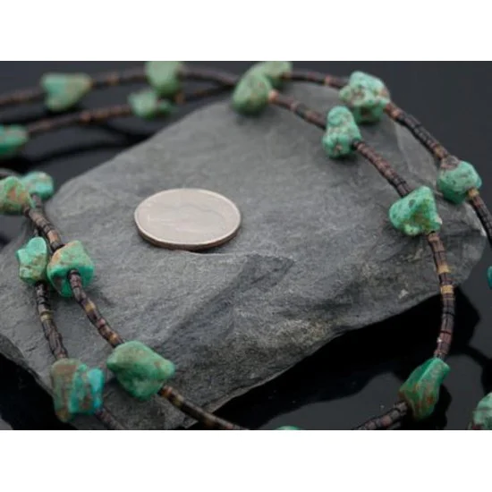 Large Certified Authentic 2 Strand Navajo .925 Sterling Silver Natural Turquoise Native American Necklace 390603321280 Large Certified Authentic 2 Strand Navajo .925 Sterling Silver Natural Turquoise Native American Necklace 390603321280