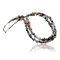 Large Certified Authentic 2 Strand Navajo Native .925 Sterling Silver Multicolor Natural Stone Native American Necklace 15634-6