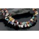 Large Certified Authentic 2 Strand Navajo Native .925 Sterling Silver Multicolor Natural Stone Native American Necklace 390607593964