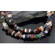 Large Certified Authentic 2 Strand Navajo Native .925 Sterling Silver Multicolor Natural Stone Native American Necklace 390608006843