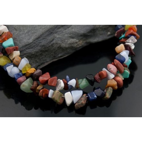 Large Certified Authentic 2 Strand Navajo Native .925 Sterling Silver Multicolor Stones Native American Necklace 15501-123 Large Certified Authentic 2 Strand Navajo Native .925 Sterling Silver Multicolor Stones Native American Necklace 15501-123