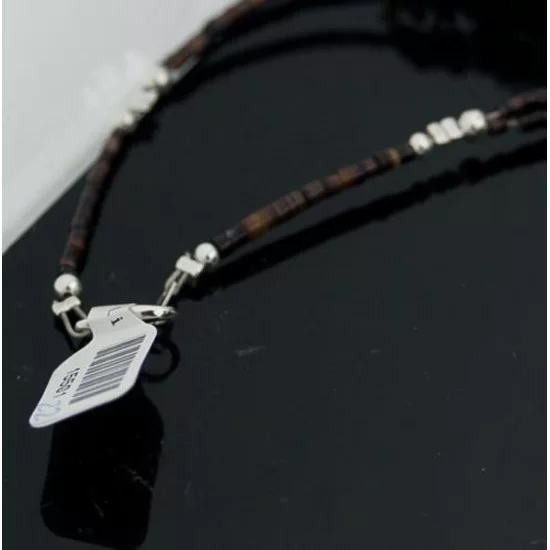 Large Certified Authentic 2 Strand Navajo Native .925 Sterling Silver Multicolor Stones Native American Necklace 15501-22 Large Certified Authentic 2 Strand Navajo Native .925 Sterling Silver Multicolor Stones Native American Necklace 15501-22