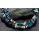 Large Certified Authentic 2 Strand Navajo Native .925 Sterling Silver Multicolor Stones Native American Necklace 390593126019