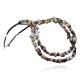Large Certified Authentic 2 Strand Navajo Native .925 Sterling Silver Multicolor Stones Native American Necklace 390603321293