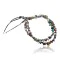 Large Certified Authentic 2 Strand Navajo Native .925 Sterling Silver Multicolor Stones Native American Necklace 390611867857